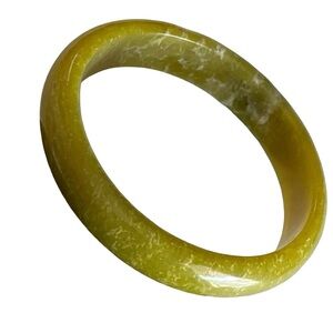 Vintage Jade Bangle Bracelet Boho Style